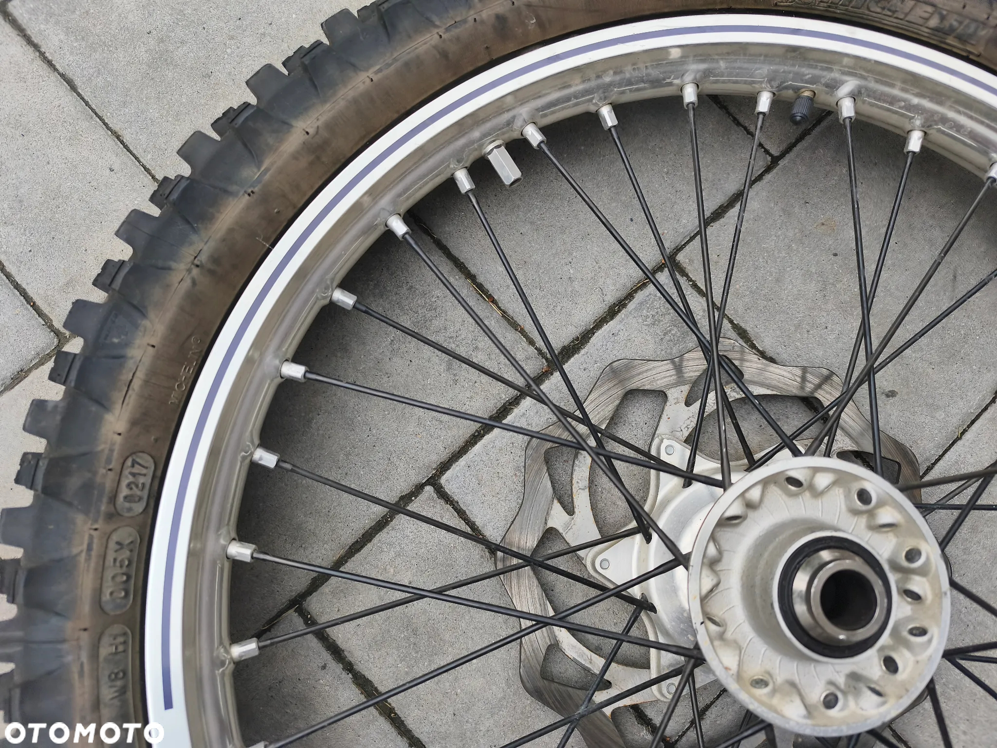 Koło przód, przednie, felga, opona, tarcza hamulcowa przód KTM, Husqvarna, GasGas, Husaberg Excel 21x1,6 - 21