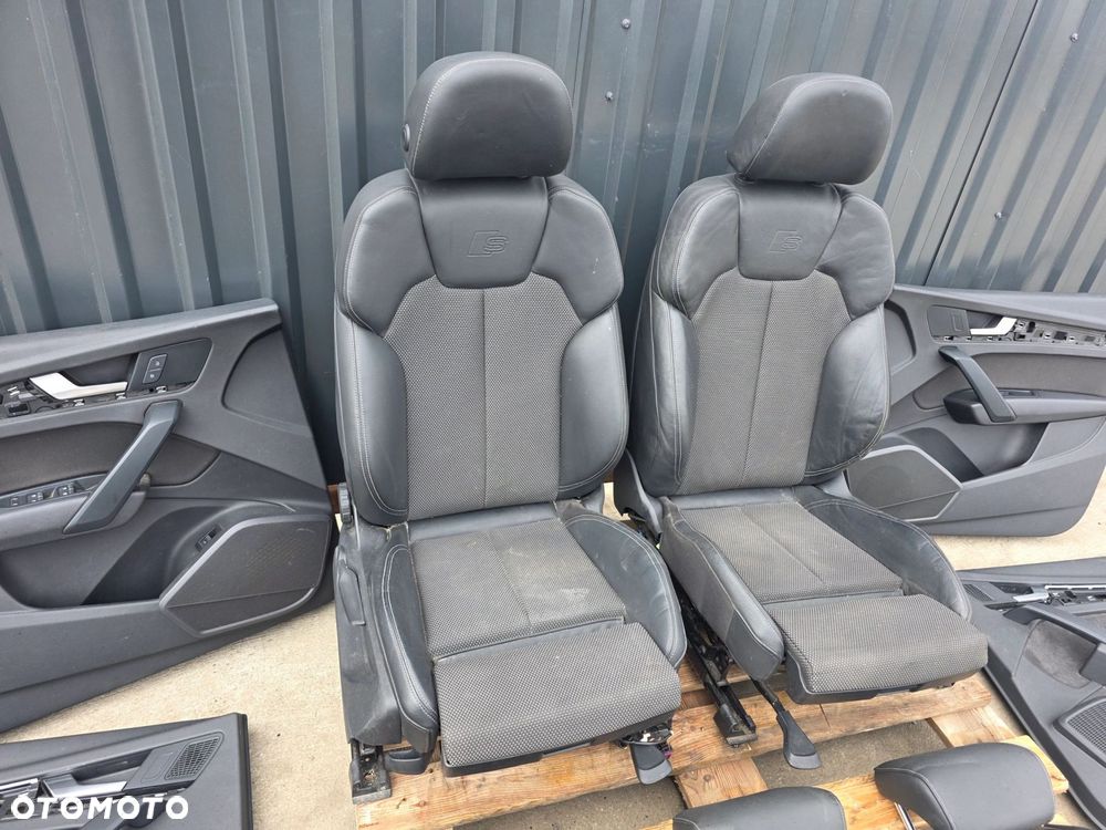 FOTEL FOTELE AUDI Q5 80A FY SKÓRA + ALCANTARA GRZANY PRZÓD EUROPA KOMPLET ! - 7