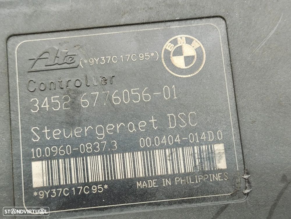 ABS Modulo Bloco Hidraulico BMW Serie 1 E81 E87 E88 Serie 3 E90 E91 E92 E93 3452 6776056 3452 6776055 2004 - 2013 - 9