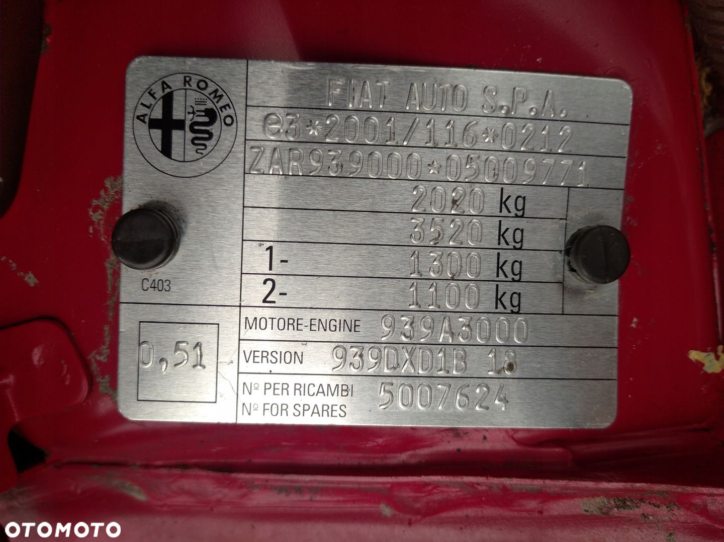 ALFA ROMEO 159 BRERA SPIDER 939 2.4 JTDM SILNIK 939A3000 CROMA 194 - 3