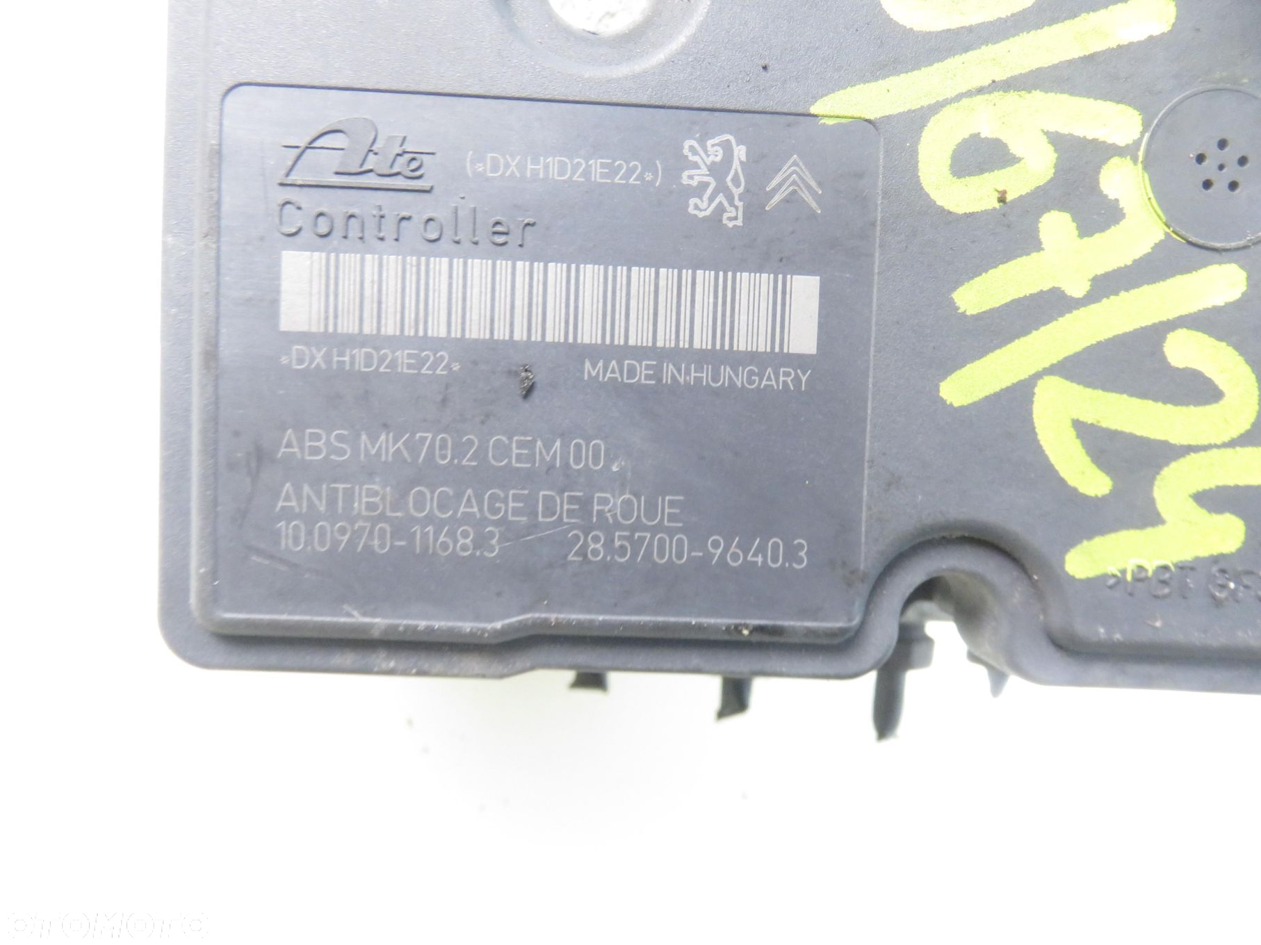 POMPA ABS PEUGEOT 207 9675099880 10020701574 10.0970-1168.3 - 2