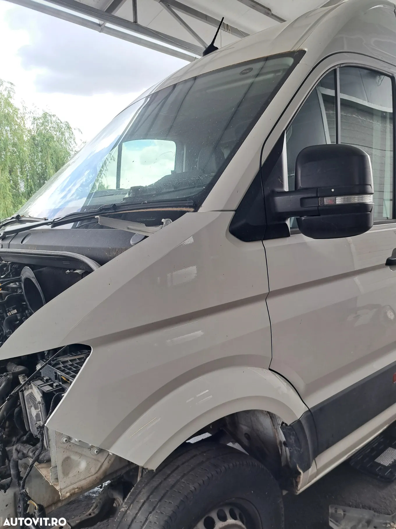 VW Crafter 2017-2024 Usa fata stanga dreapta alba bandou usa lampa agabaritica maner exterior interior oglinda stg dr geam mic mare fata de usa aripa stanga dreapta - 7