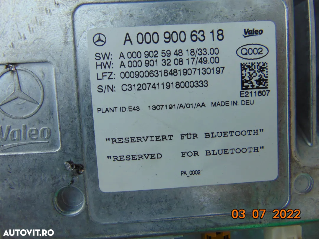 Modul camera mercedes w247 w238 w177 a177 a247 cla gla w205 w213 - 2