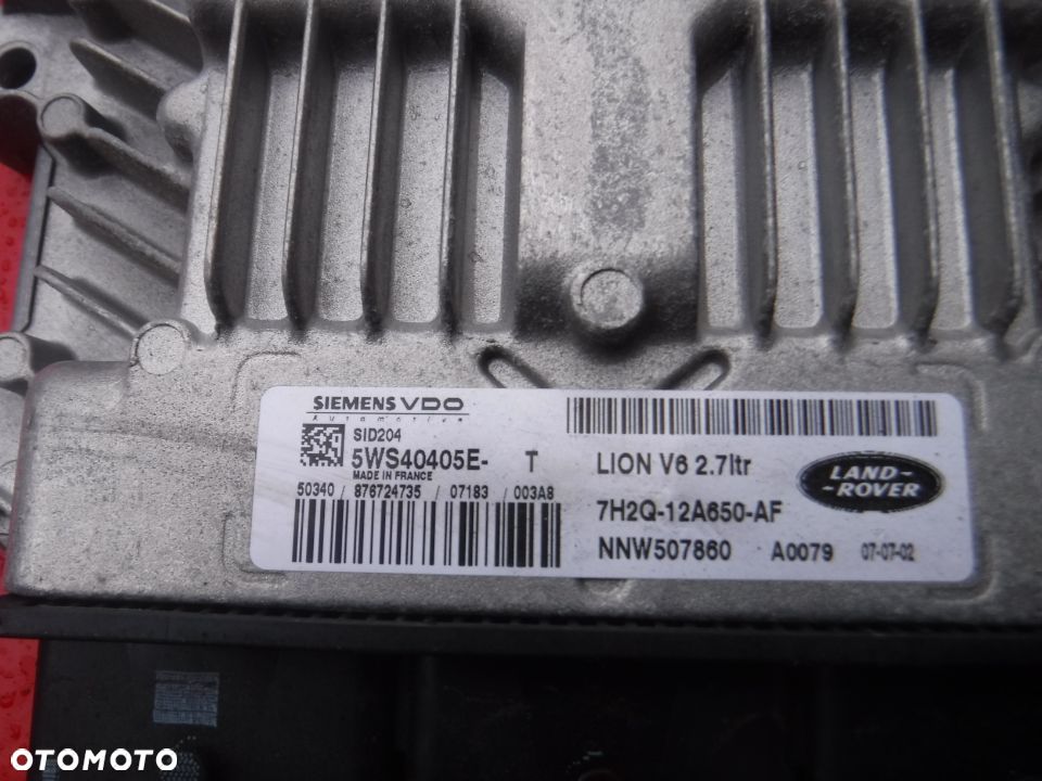 Land Rover Discovery III 3 2.7 sterownik silnika 7H2Q-12A650-AF - 2