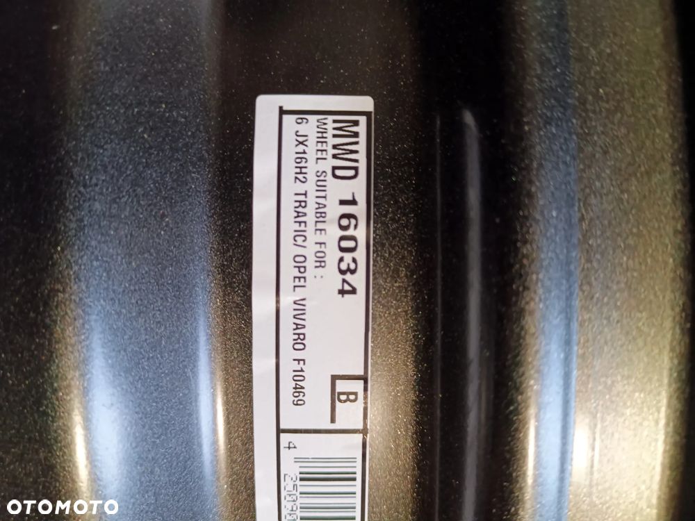 Felgi stalowe Opel Vivaro Trafic 6 j 16 5x118 NOWE - 2