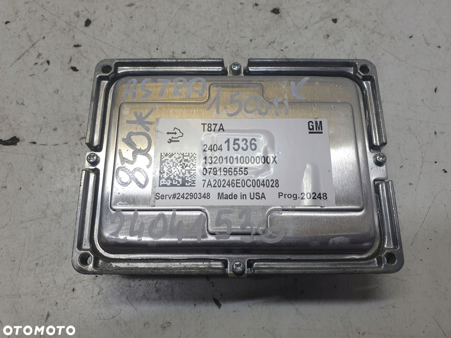 MODUŁ STEROWNIK SKRZYNI OPEL ASTRA K 1.5 CDTI 24041536 - 2