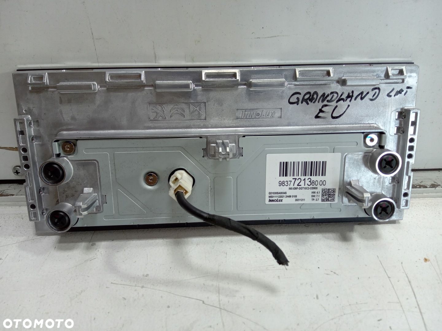 OPEL GRANDLAND LIFT EKRAN RADIO NAVIGACJI WYŚWIETLACZ EUROPA 983772138000 - 2