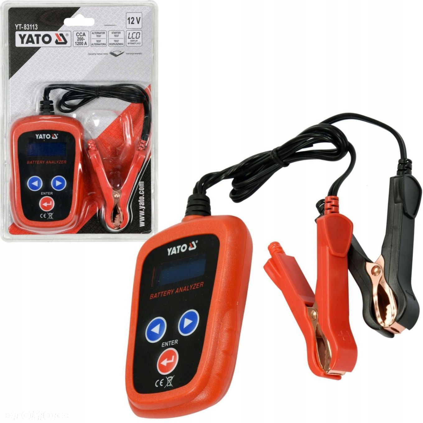 YATO ELEKTRONICZNY TESTER AKUMULATORÓW YT-83113 - 9
