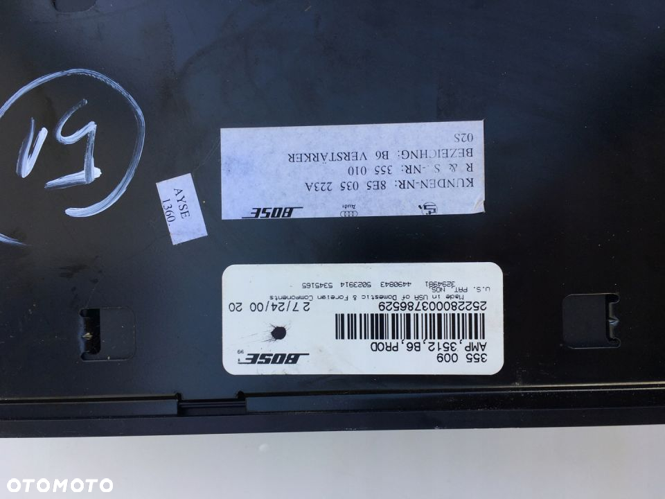 WZMACNIACZ GŁOŚNIKÓW BOSE AUDI A4 B6 8E5035223A - 2