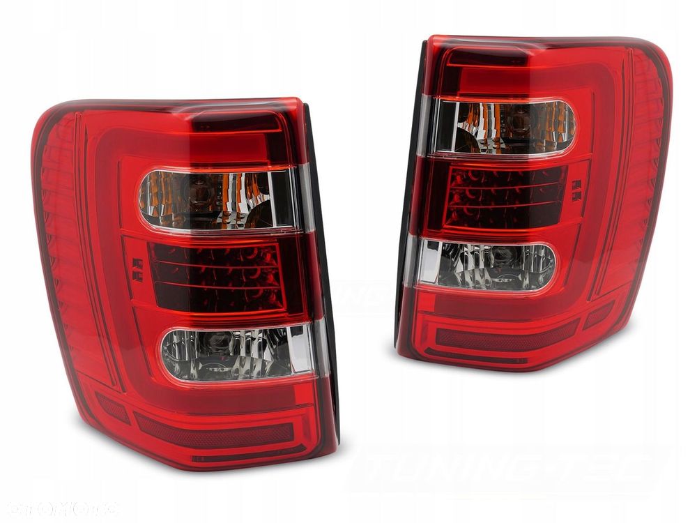 Lampy tyl 2szt Red White Led neon Tuning Jeep Grand Cherokee WJ 1999-2005 - 2