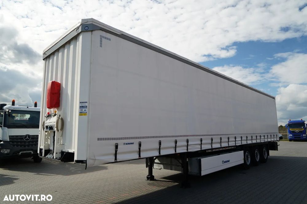 Krone 421 / 5 000 CORTINĂ KRONE / COȘ PENTRU PALEȚI / 2 AXE RIDICATIVE / 2024 / PUȚIN FOLOSIT - 4