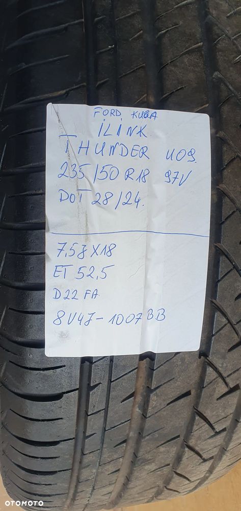 Alufelgi alusy felgi aluminiowe 5X108 7.5J ET52.5 R18 Ford Kuga MK2 8V4J-1007-BB - 14