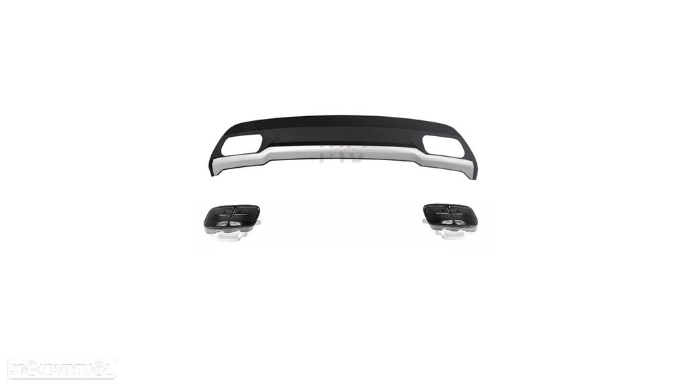 Difusor + Ponteiras Mercedes A W176 (2012 a 2015) - 5