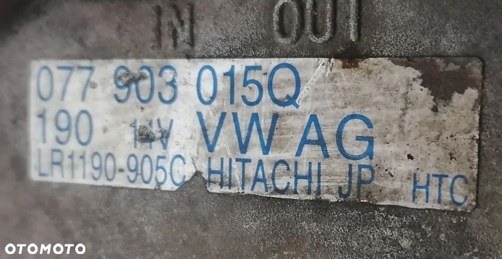 AUDI A8 D3 03r 4.2 ALTERNATOR 077903015Q - 2