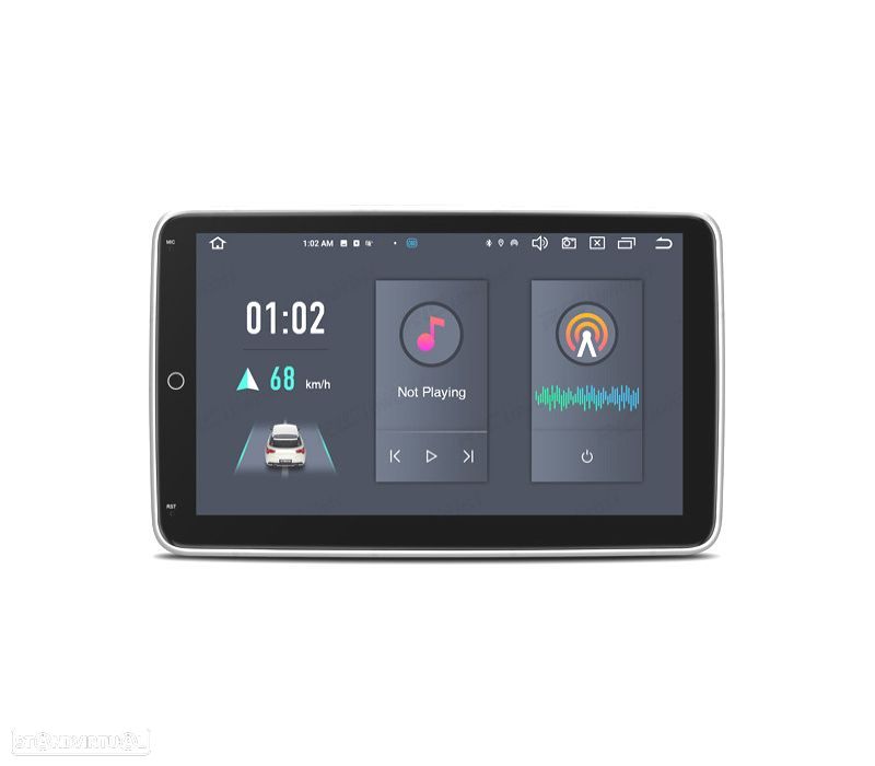AUTO RADIO GPS 1DIN ANDROID 12 LCD TÁCTIL 10" CARPLAY USB DUAL ZONE - 4
