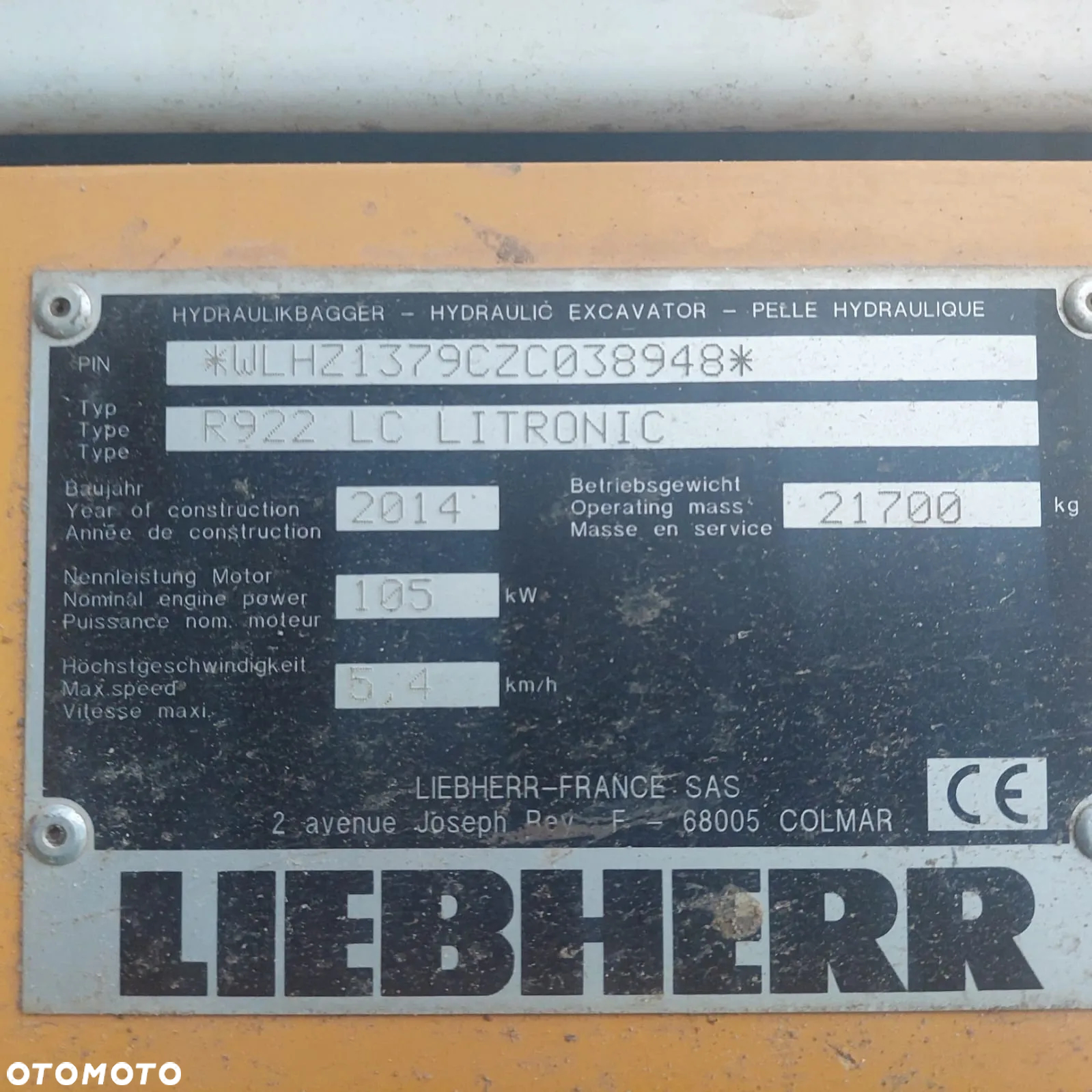 Liebherr R922LC - 2