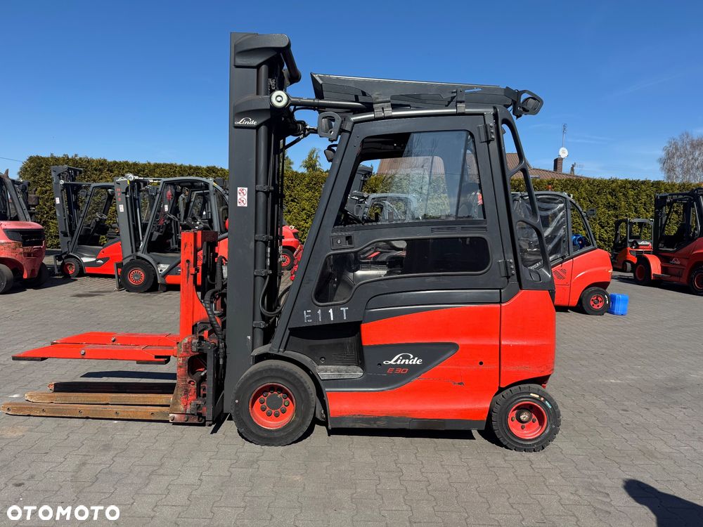 Linde E30 Evo 2022 bat. Chwytak przesuw kabina e25 toyot h30