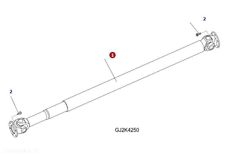Komatsu WA100 - wał Kardana 42W-20-26120 - 1