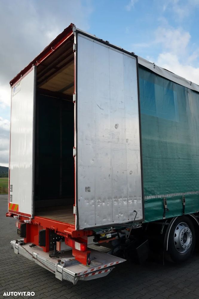 Renault D 26 WIDE / 6x2 / CAROSERIE CU PRELATĂ (CURTAINSIDER) - 8,5 M / CAMION RIGID / LIFT HIDRAULIC DHOLLANDIA - 1.500 KG / AXĂ LIFTABILĂ ȘI VIRATOARE / PODEA REZISTENTĂ (HEAVY-DUTY) / PRELATĂ RANFORSATĂ / EURO 6 - 21