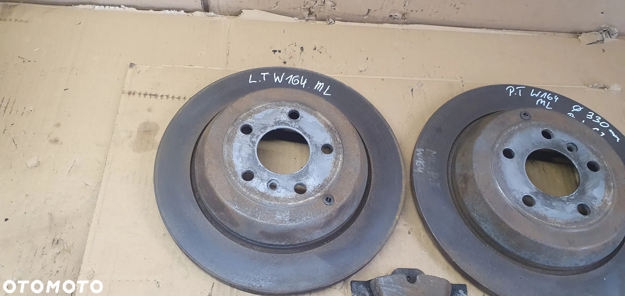 Tarcze hamulcowe tył tylne klocki Mercedes ML W164 3.0 CDI - 2