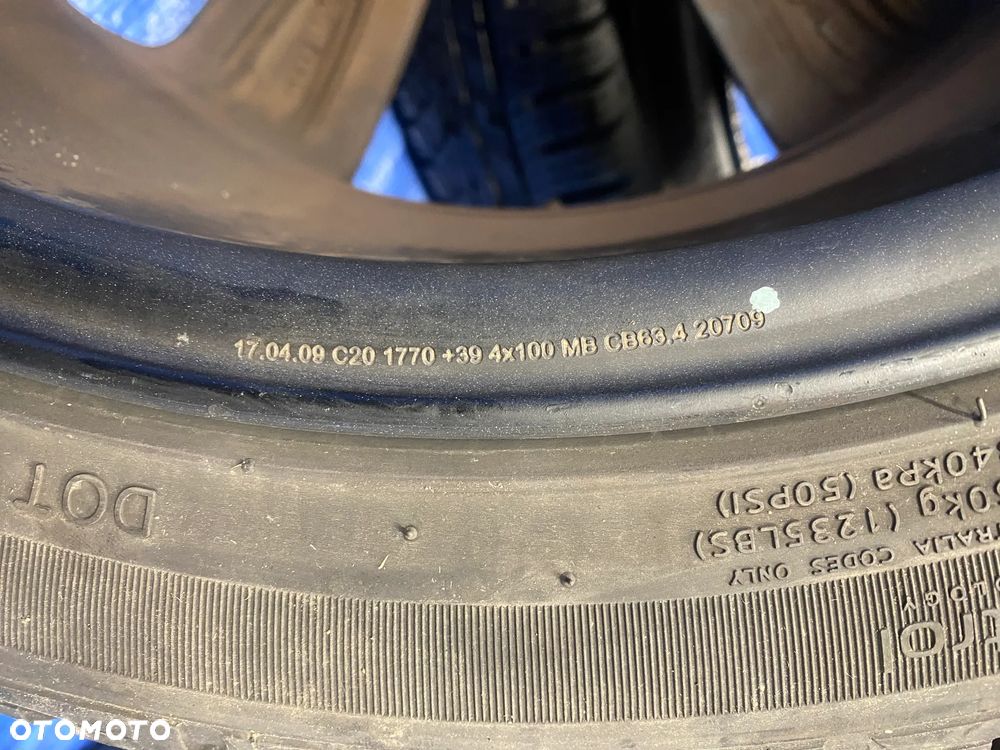 KOŁA KBA50616 KOŁO 17 FELGA ALUMINIOWE ALUSY 17" x 7J  4X100; 63,4mm 54,1mm KOMPLET ; OPONY ZIMOWE HANKOOK ; RENAULT VOLVO TOYOTA HYUNDAI KIA MAZDA SUZUKI NISSAN ITP. ORYGINAŁ - 13