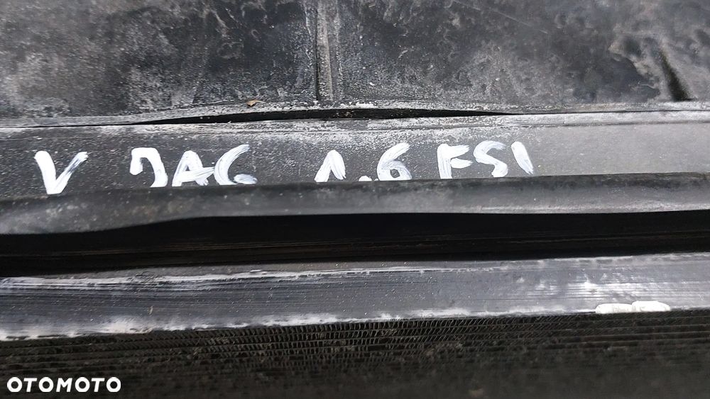 CHLODNICE KOMPLET WENTYLATOR VW GOLF V TOURAN CADDY ALTEA OCTAVIA II A3 8P 1.6 MPI SLASK WYSYLKA - 3