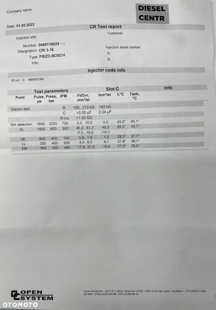wtryskiwacz BMW 0445116024 - 4