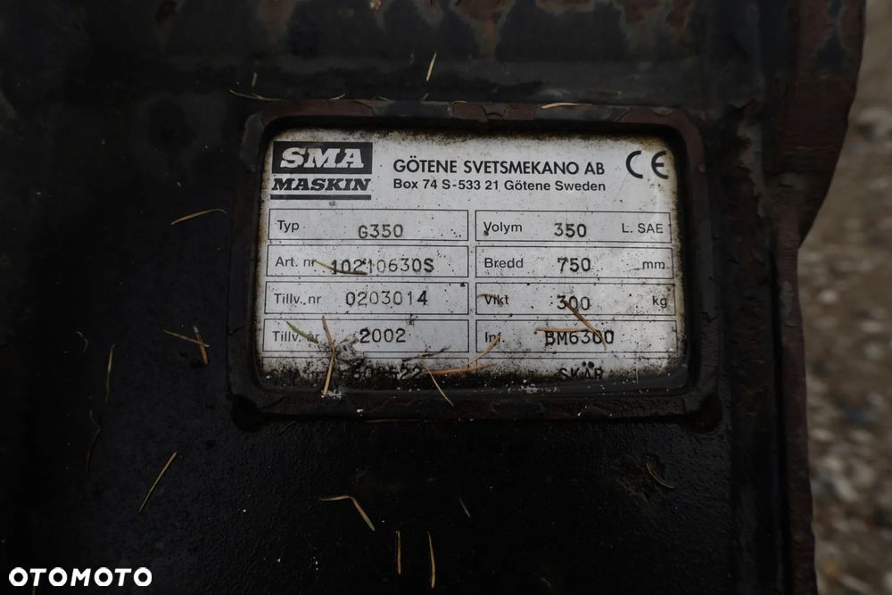 Wąska łyżka kopiąca Gotene * 75 CM * S50 * - 13