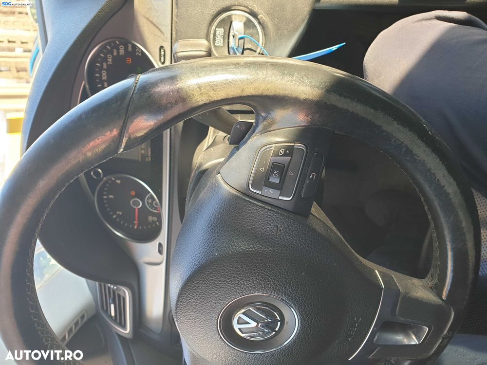 Volan Piele 3 Spite cu Padele si Comenzi FARA Airbag cu Uzura Volkswagen Passat B7 2010 - 2015 [K2124] - 2