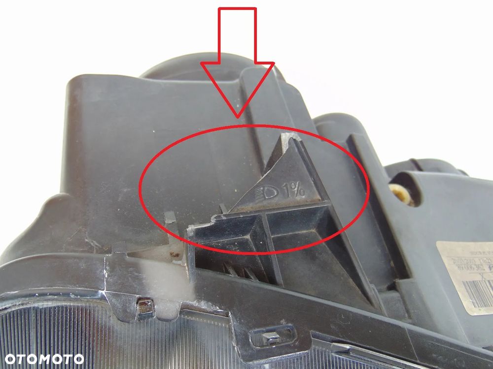 ORYGINAŁ lampa przednia przód prawa xenon ksenen 1494327080 Fiat Ulysse 2 II EUROPA 02-08r - 8