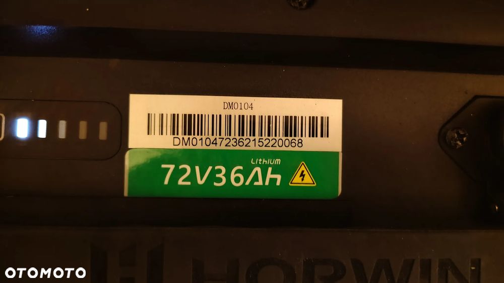 Bateria Horwin 72V 36 Ah+Ładowarka-Uchwyt-Kask-Bryle-Czapka-Nowe - 19