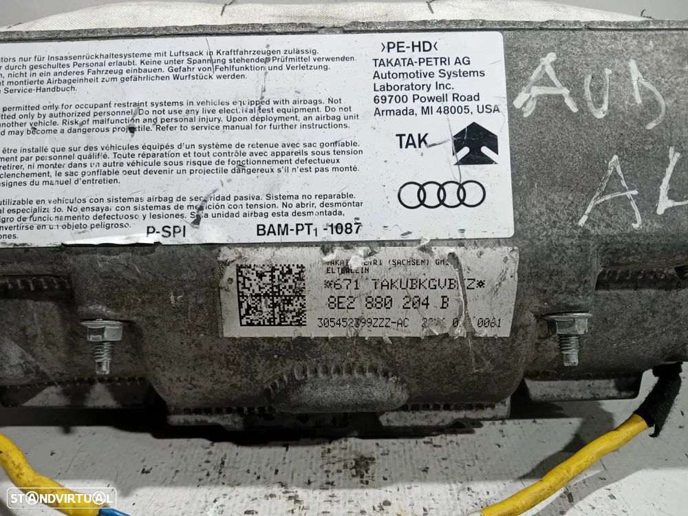 Airbag Tablier Pendura Passageiro Audi A4 B7 8E2880204B Original - 3
