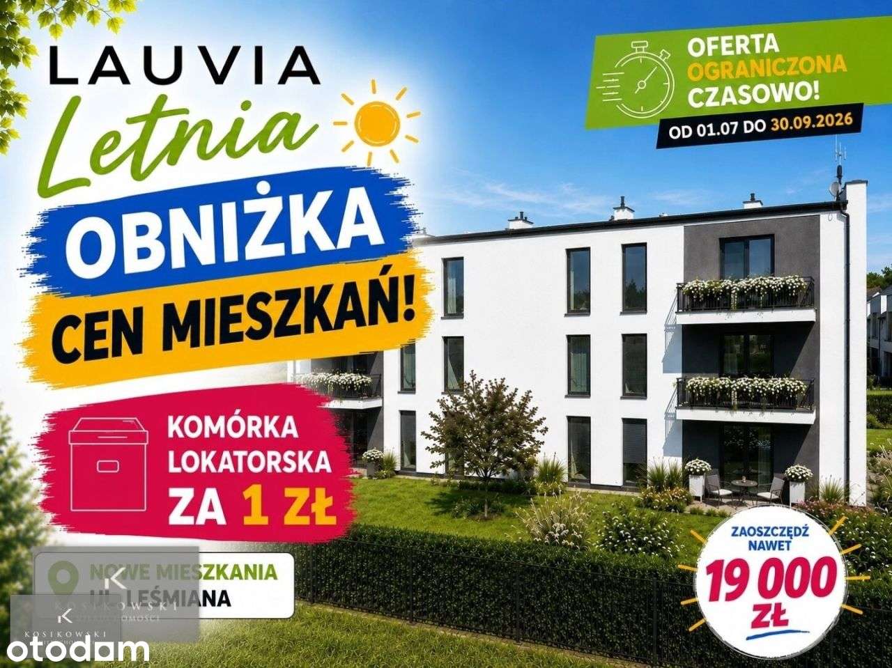 Nowe mieszkania w Namysłowie! Letnia promocja!