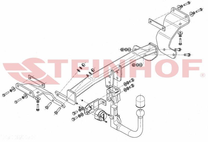 Wypinany hak holowniczy + Moduł 7 pin do Hyundai i30 II GD Kombi od 2012-2017 - 2