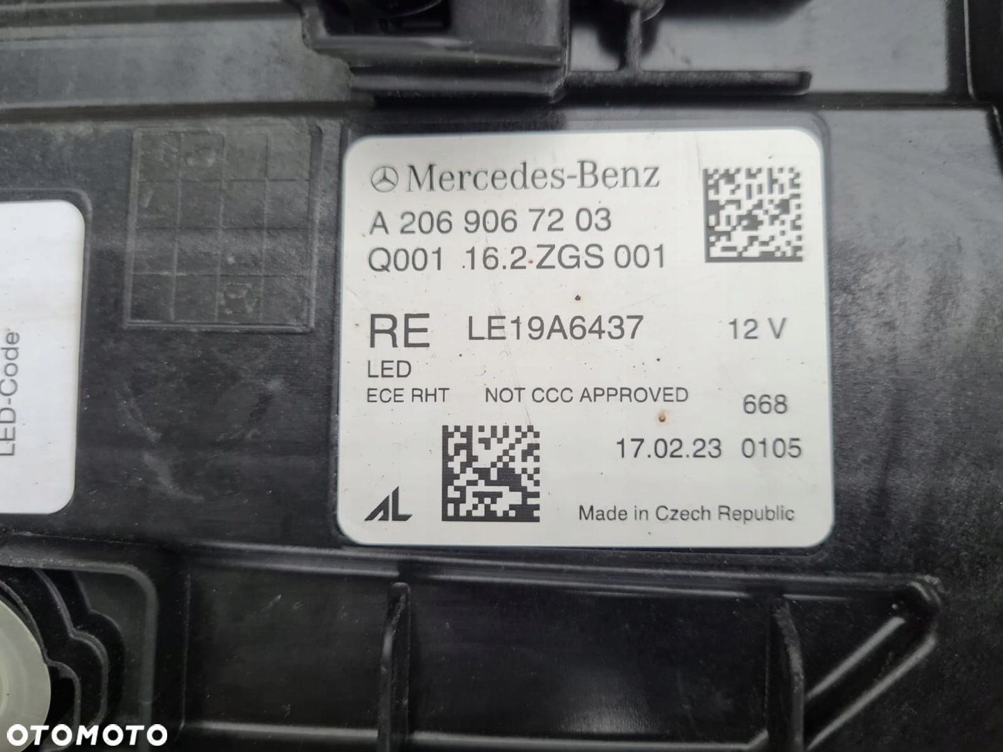 MERCEDES C KLASA W206 206 Lampa prawa Full Led Performance High A2069067203 - 10