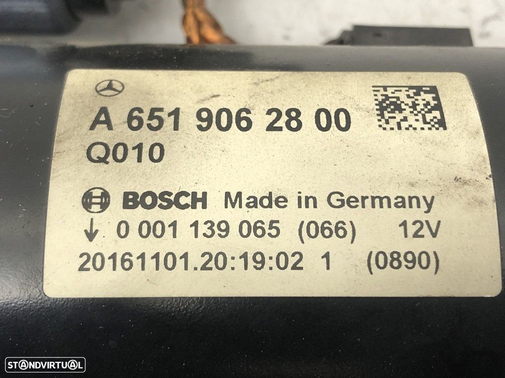 Motor de arranque MERCEDES-BENZ C-CLASS (W205) C 200 d REF. A6519062800 MOTOR OM... - 6