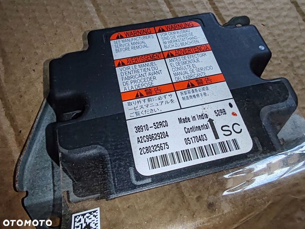 Sensor poduszek powietrznych AIR BAG 38910-52rc0 Suzuki Swift MK8 17- - 3