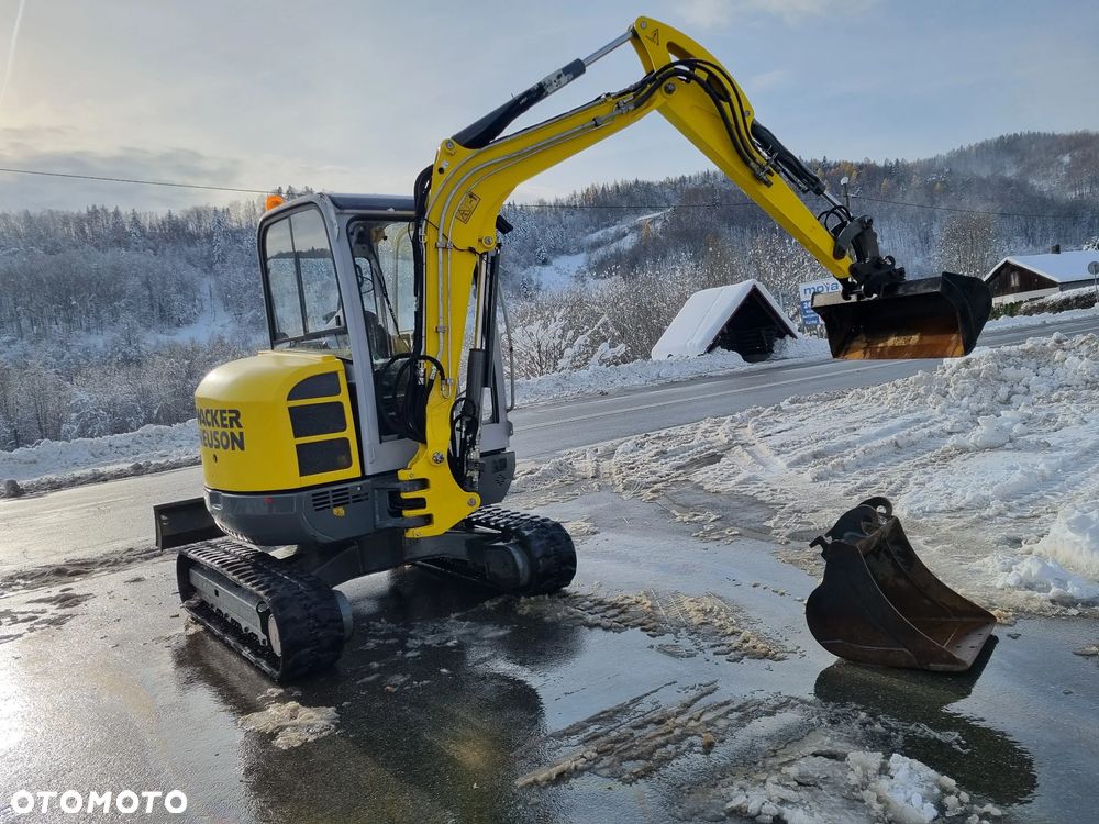 Wacker Neuson EZ38 koparka 4tony 2018r 1289h Import Norwegia-Maszyna JAK NOWA aktualna DEKRA 2026r. silnik Yanmar. dodatkowa linia Hydr. Zamki na tłokach. Szybko-złącze Hydra. 2 łyżki. Zero luzów wycieków. Okazja! - 24