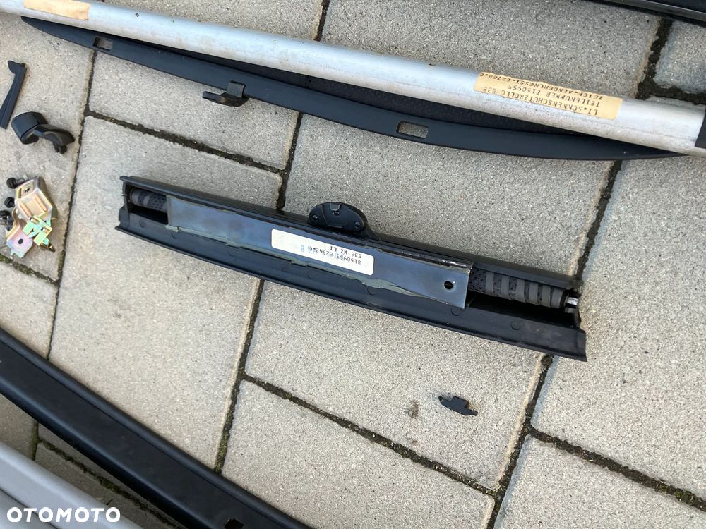 BOCZKI DRZWI BMW E38 PRZED LIFT WERSJA KRÓTKA ROLETKI ROLETY TRÓJKĄTY ZESTAW RARYTAS - 16
