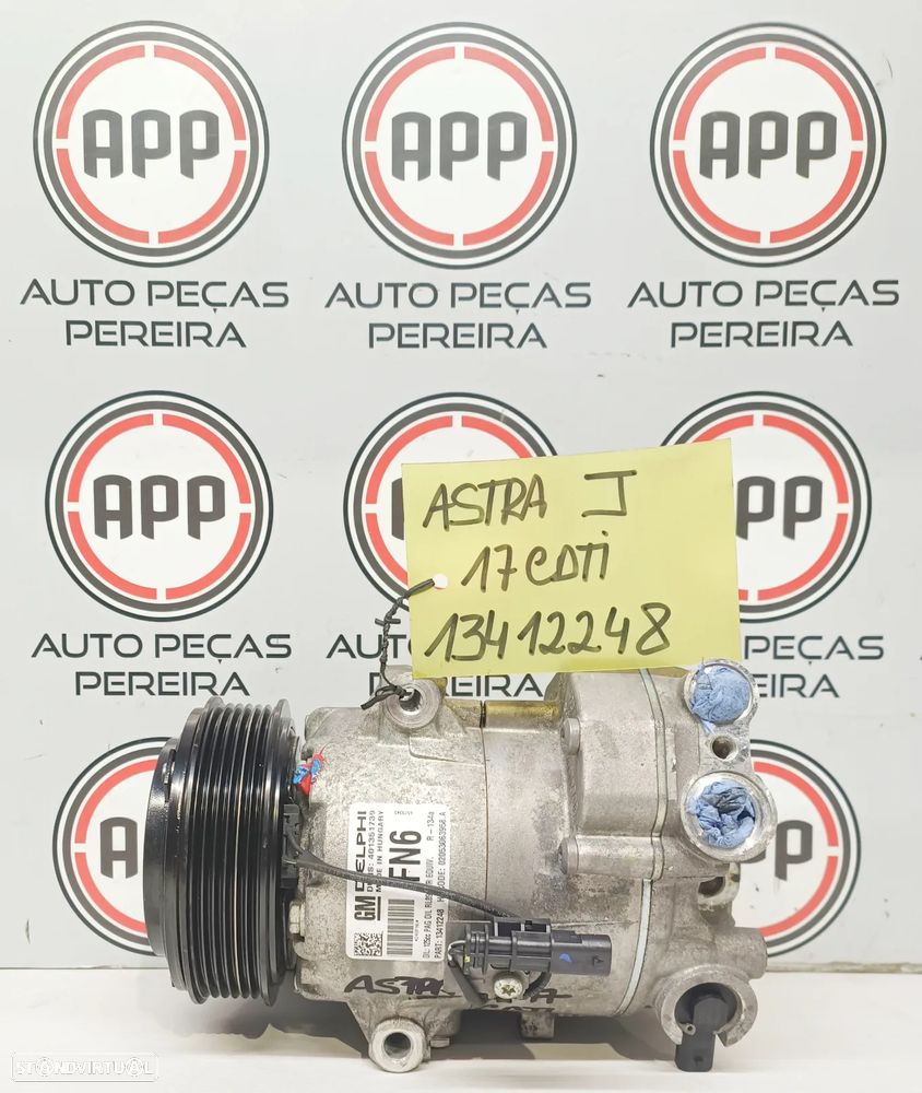 Compressor ar condicionado Opel Astra J, Meriva B 1.7 CDTI , referência 13412248. - 1
