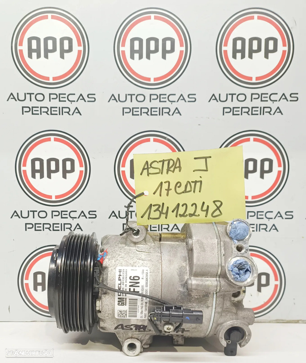 Compressor ar condicionado Opel Astra J, Meriva B 1.7 CDTI , referência 13412248, 13335251 .