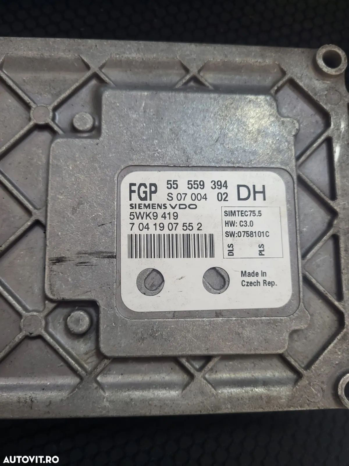 Ecu calculator motor opel astra h Z16XER cod: 55559394 Simtec 75.5 - 1