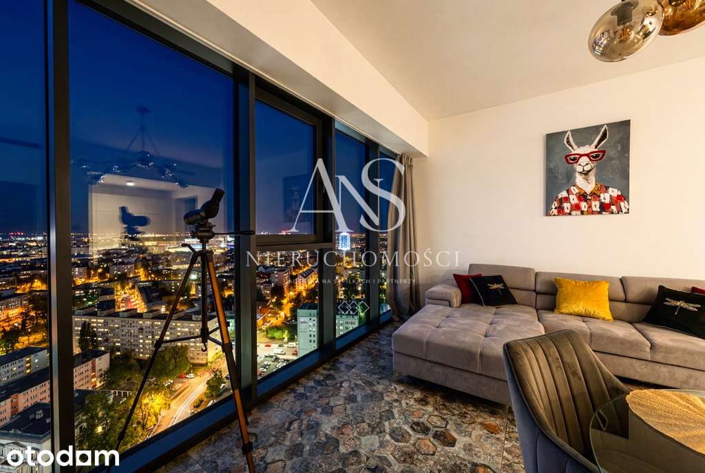 Apartament Hanza z widokiem na Szczecin, 22 piętro