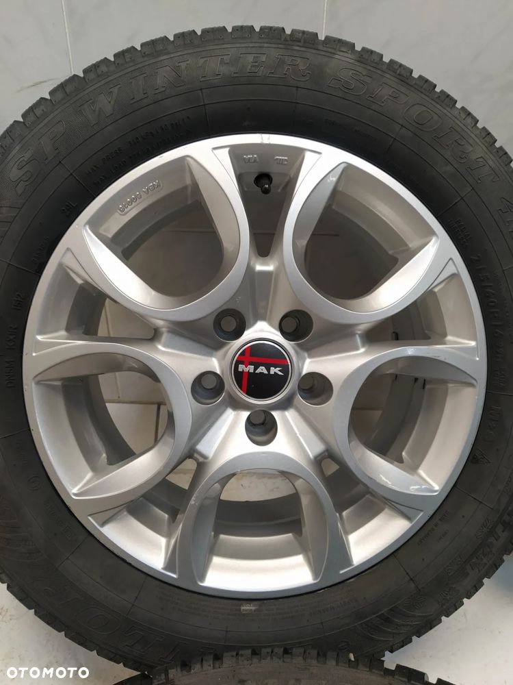 FIAT OPEL ALFA ROMEO 7X16 4x FELGI ALUMINIOWE R16 5X110 ET41 KOŁA OPONY DUNLOP ZIMA 215/60 - 4