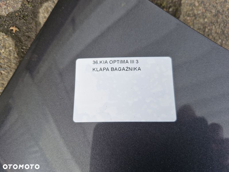 kia optima iii 3 klapa bagażnika tył tylna abt - 6