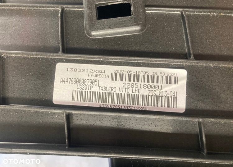 MERCEDES VITO W447 KONSOLA DESKA ROZDZIELCZA A4476800087 - 5