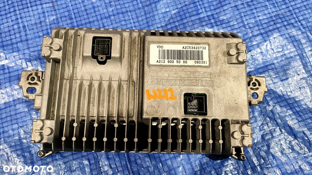 RADIO NAWIGACJA NAVI KONTROLER I-DRIVE KOMPLET ZESTAW A2129008409 A2128702751 MERCEDES W212 W207 - 6