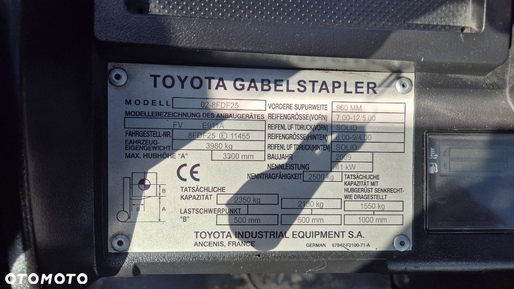 Toyota 02-8FDF25 - 9