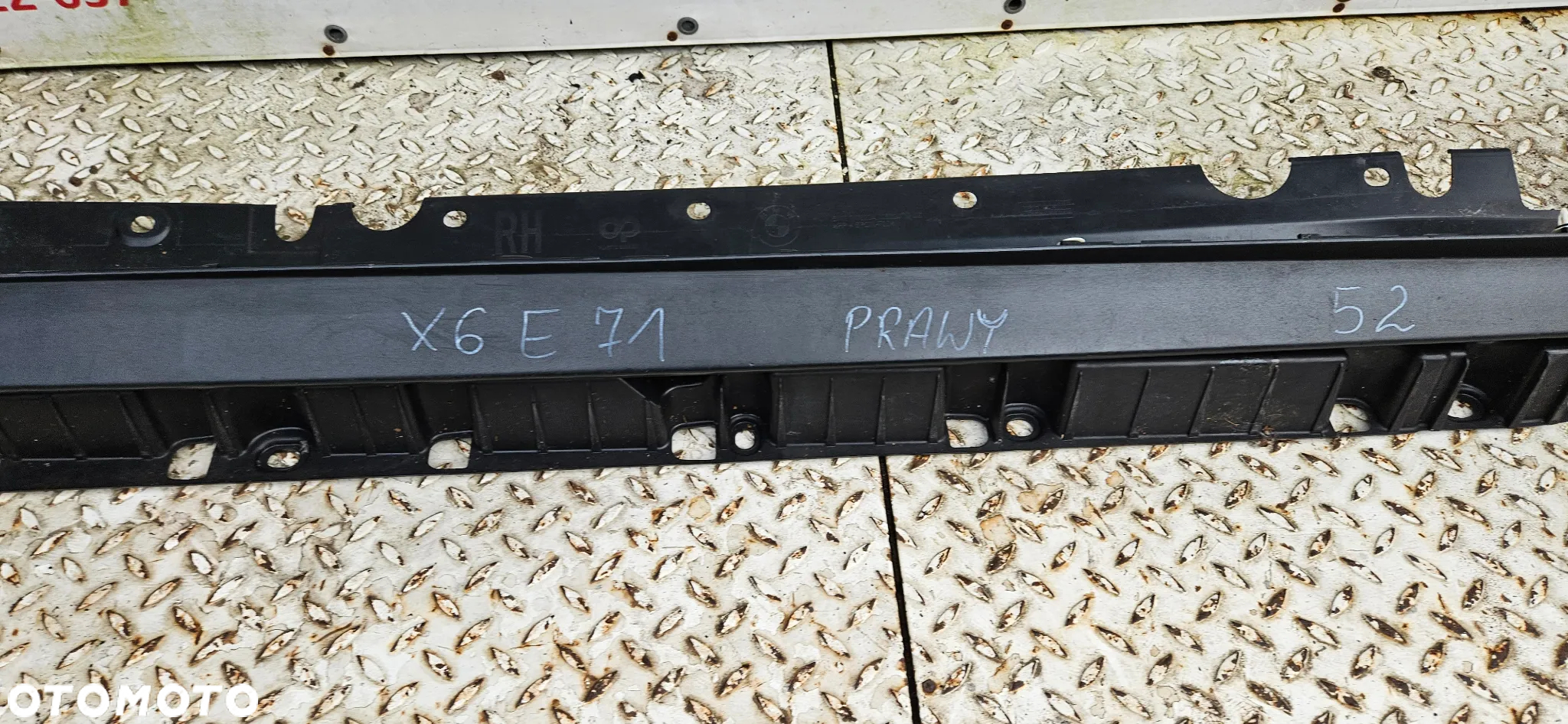 BMW X6 E71 Listwa progowa prawa Próg prawy 7176234 - 26