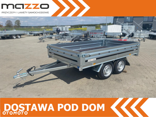 Brenderup Dostawa przyczepa platforma 2-osiowa 250x142x35cm DMC750kg koła pod spodem